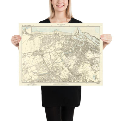 Personalised Old Map of Southend-on-Sea