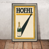 Hoehl Vintage Sparkling Wine Poster, 1914