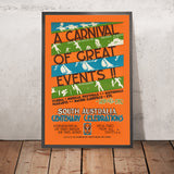 Póster de viaje de Australia Meridional: Un carnaval de grandes eventos de Anónimo, 1936 