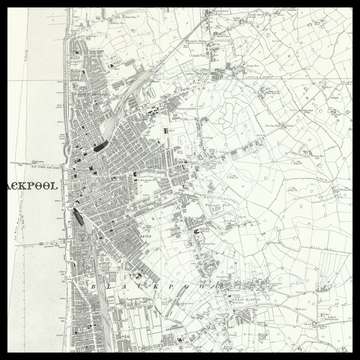 An old Ordnance Survey map of Blackpool