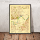 Old Map of Wamego, Kansas by USGS, 1953 – Kansas River & Wabaunsee