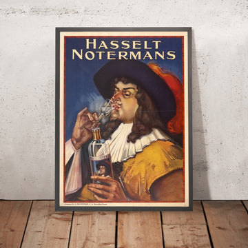 A framed image of Hasselt Notermans Vintage Advertising Poster, 1927