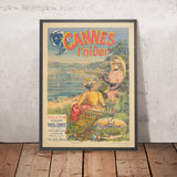 Cannes Reiseplakat: L’hiver von Emmanuel Brun, 1892 