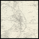 Personalised Old Map of Bridgend