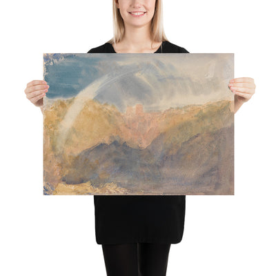 Crichton Castle (Mountainous Landscape with a Rainbow) by Turner, 1818