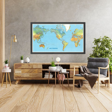 Grande carte du monde des routes d&