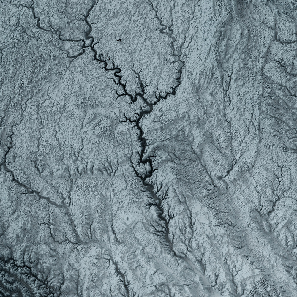 Iowa Topographic 3D Relief Map
