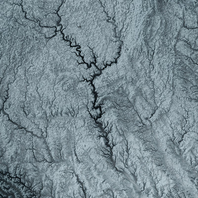 Iowa Topographic 3D Relief Map
