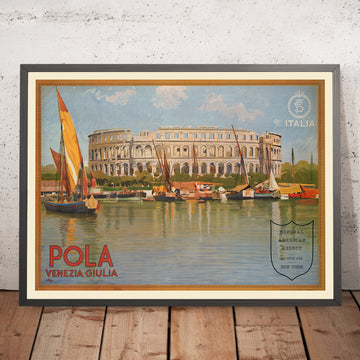 A framed image of 