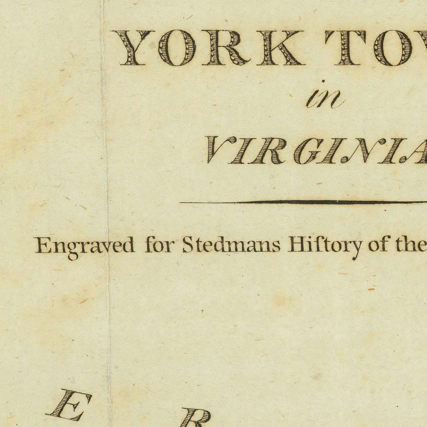 Alte Militärkarte der Belagerung von Yorktown durch Stedman, 1793: Yorktown, Gloucester, Redoubts 9 und 10, Französische Flotte, Washington