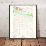 Old Map of Pierre, South Dakota by USGS, 1973 – Missouri River, Lake Sharp & Hart Ranch