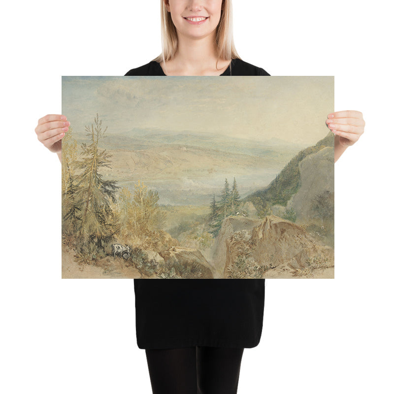 Vista di Farnley Hall nello Yorkshire di Turner, 1808 