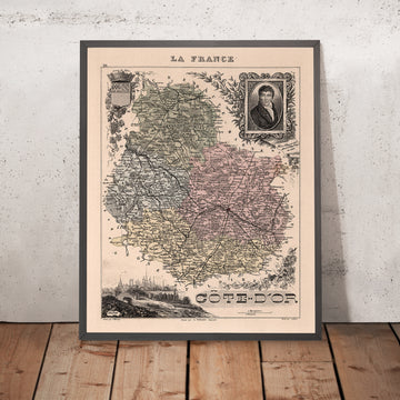 Old Map of Côte-d&