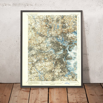 Old Map of Arlington, Massachusetts by USGS, 1903 – Boston, Cambridge & Somerville