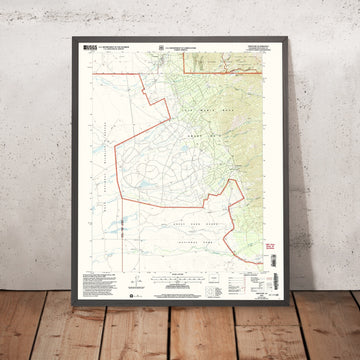 Map of Crestone, Colorado by USGS, 2001 – Great Sand Dunes National Park & Sangre de Cristo Mountains
