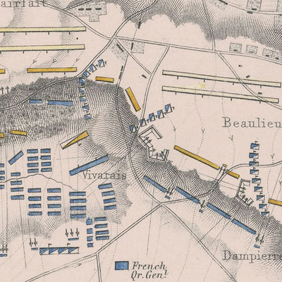 Batalla de Jemappes, 6 de noviembre de 1792, por AK Johnston, 1792