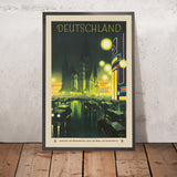 Berlin bei Nacht Reiseplakat: Deutschland von Jupp Wiertz, 1927 