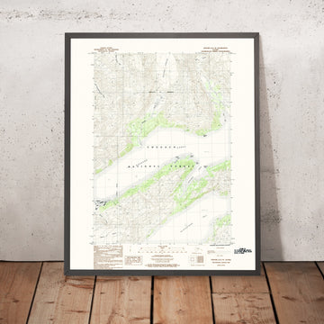Map of Whittier, Alaska by USGS, 1984 – Passage Canal & Chugach National Forest