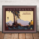 Australien-Reiseplakat: Für Sonne und Romantik von James Northfield, 1936 