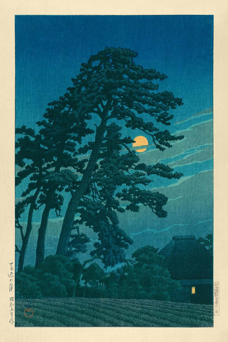 Luna Piena a Nagome di Hasui Kawase, 1935 