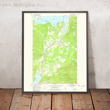 Old Map of Sagle, Idaho by USGS, 1968 – Lake Pend Oreille, Sandpoint & Kaniksu National Forest