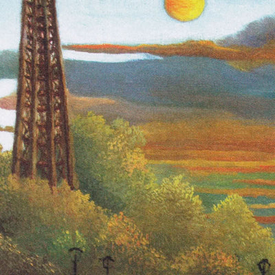 Seine und Eiffelturm im Sonnenuntergang von Henri Rousseau, 1910