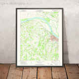 Old Map of Washington, Missouri by USGS, 1973 – Missouri River & Charrette Creek