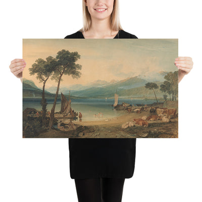 Lake Geneva and Mount Blanc by Turner, 1802