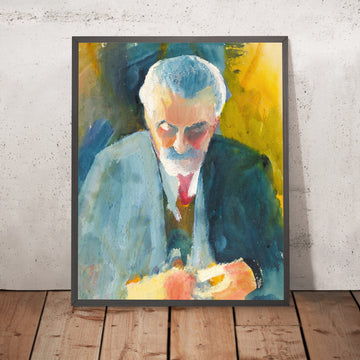 A framed image of Portrait Study of Bernhard Koehler by August Macke, 1913