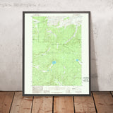 Map of Yellowstone National Park, Wyoming by USGS, 1986 – Beach Lake, Shoshone Lake & Lewis Lake