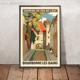 Bourbonne-les-Bains Travel Poster: Chemins de Fer de l’Est by René François Xavier Prinet, 1930