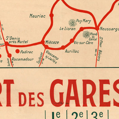 Auvergne Travel Poster: Chemin de Fer d’Orléans by Louis Tauzin, 1908