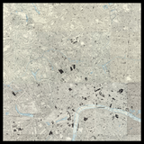 Carte ancienne personnalisée du borough de Camden 