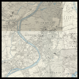 Mappa antica personalizzata di Richmond 