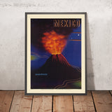 Póster de viaje de México: Volcán Paricutín 