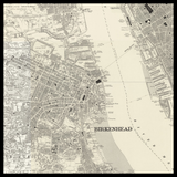 Carte ancienne personnalisée de Birkenhead 