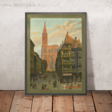 Strasbourg Reiseposter von Chemins de fer d’Alsace et de Lorraine, 1920 
