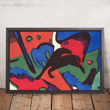 A framed image of 