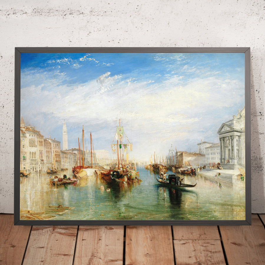 A framed image of Venice, from the Porch of Madonna della Salute by Turner, 1835