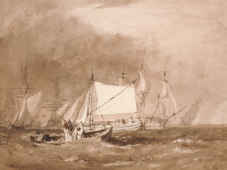 Scena di spedizione, con pescatori di Turner, 1815 