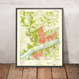 Old Map of Florence, Alabama by USGS, 1957 – Pickwick Lake, Tennessee River & Wilson Dam