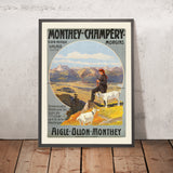 Póster de viaje de Champéry de Anton Reckziegel, 1909 