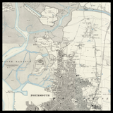 Personalised Old Map of Portsmouth