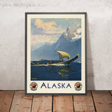 Alaska-Reiseposter: Northern Pacific North Coast Limited von Sydney Mortimer Laurence, 1920 