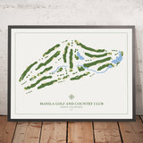 Manila Golf and Country Club: Modern Golf Course Map