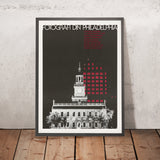 Póster de viaje de Filadelfia: Fotografi Din Philadelphia de la Agencia de Información de los Estados Unidos, década de 1980 