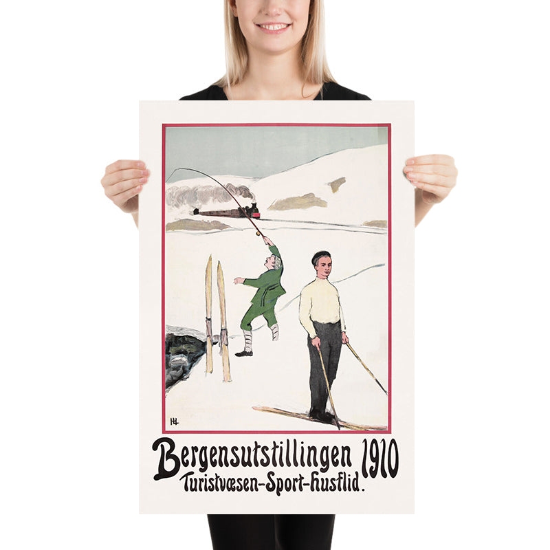 Bergen Travel Poster: Bergensutstillingen 1910
