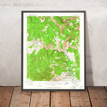 Old Map of Clarkdale, Arizona by USGS, 1944 – Verde River & Cottonwood