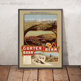 Bern Travel Poster: Gurten-Bahn by Anton Reckziegel, 1903