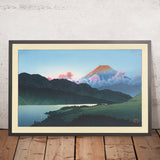El Monte Fuji al atardecer, el Lago Ashino de Hasui Kawase, 1935 